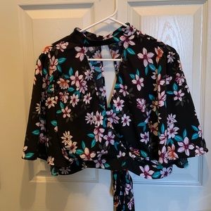 Charlotte Russe Japanese crop top
